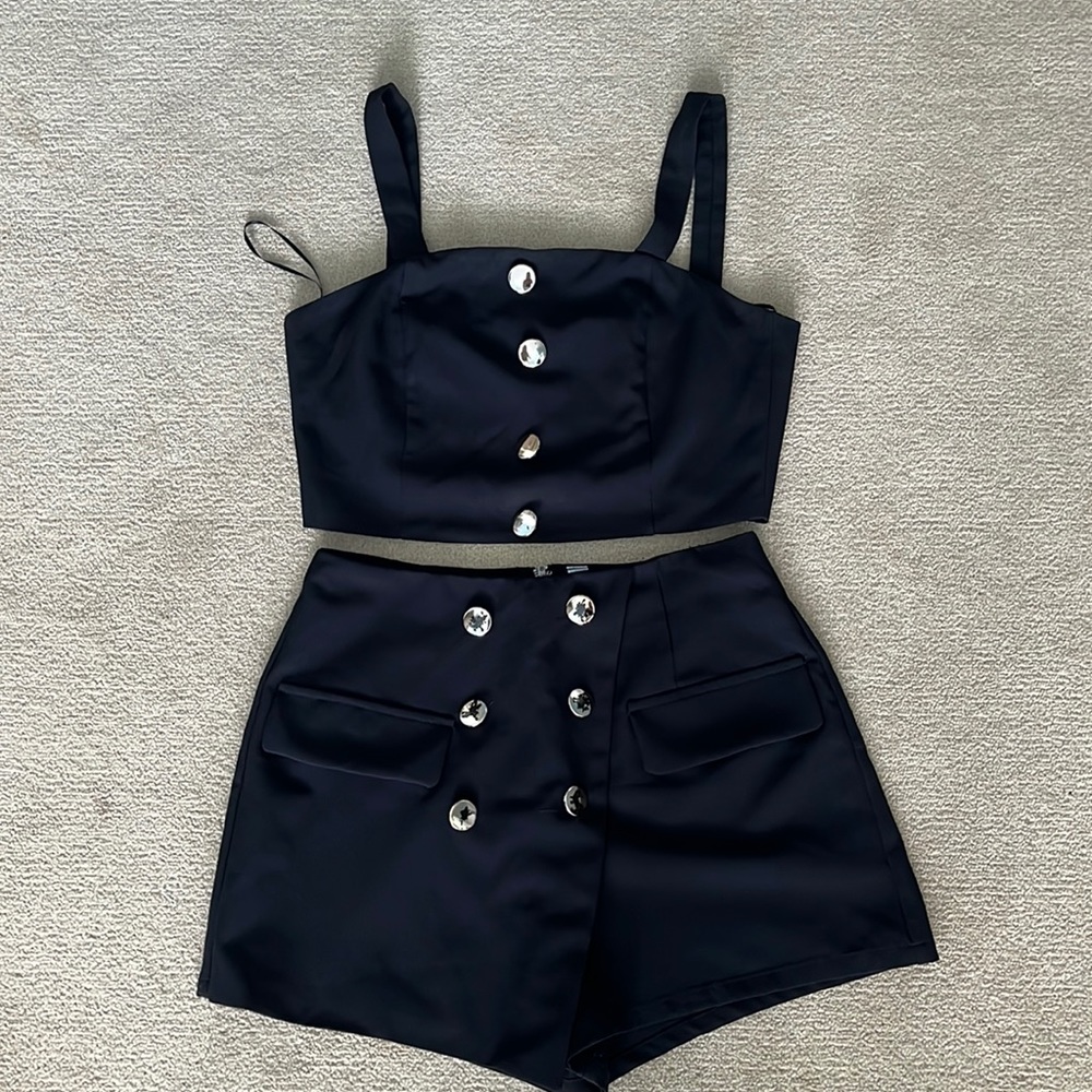 Black set from blue blush, size small
